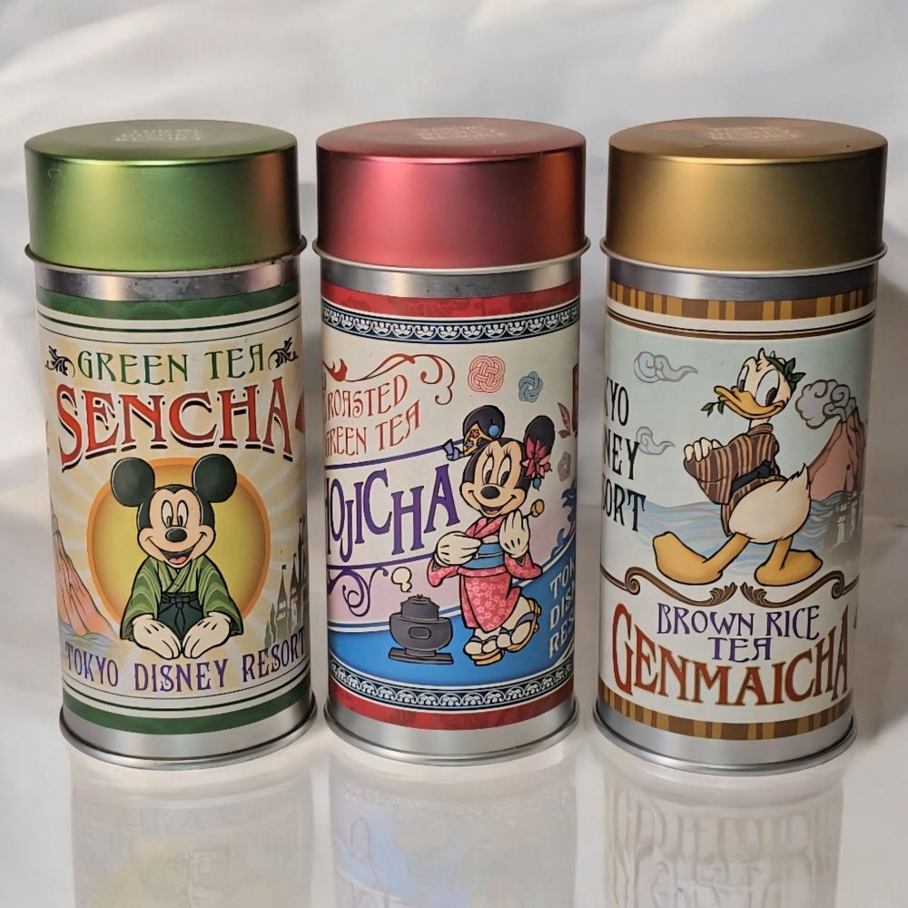 $6.49 SHIPPING Tokyo Disney Resort Set of 3 Tea Tins Empty